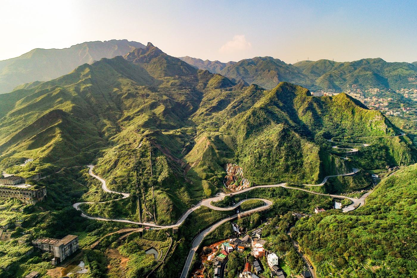 Winding mountain road